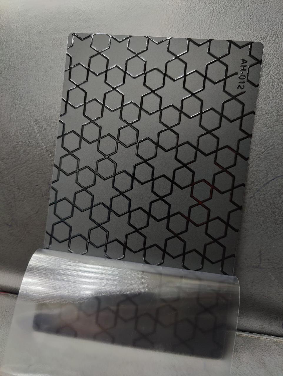 SPS AH-02 4 Layer Black Embossed Mobile Skin