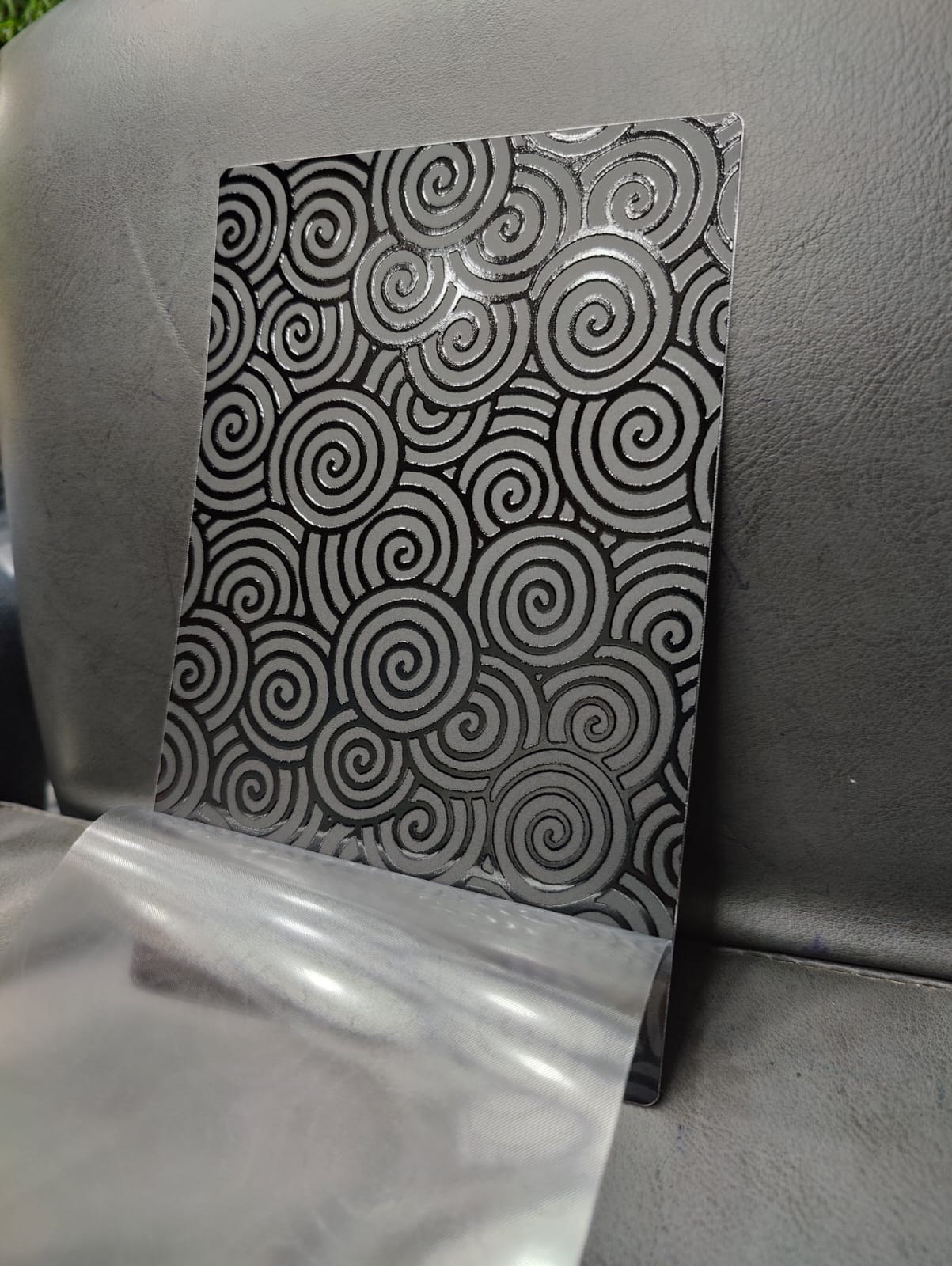 SPS AH-54 4 Layer Black Embossed Mobile Skin