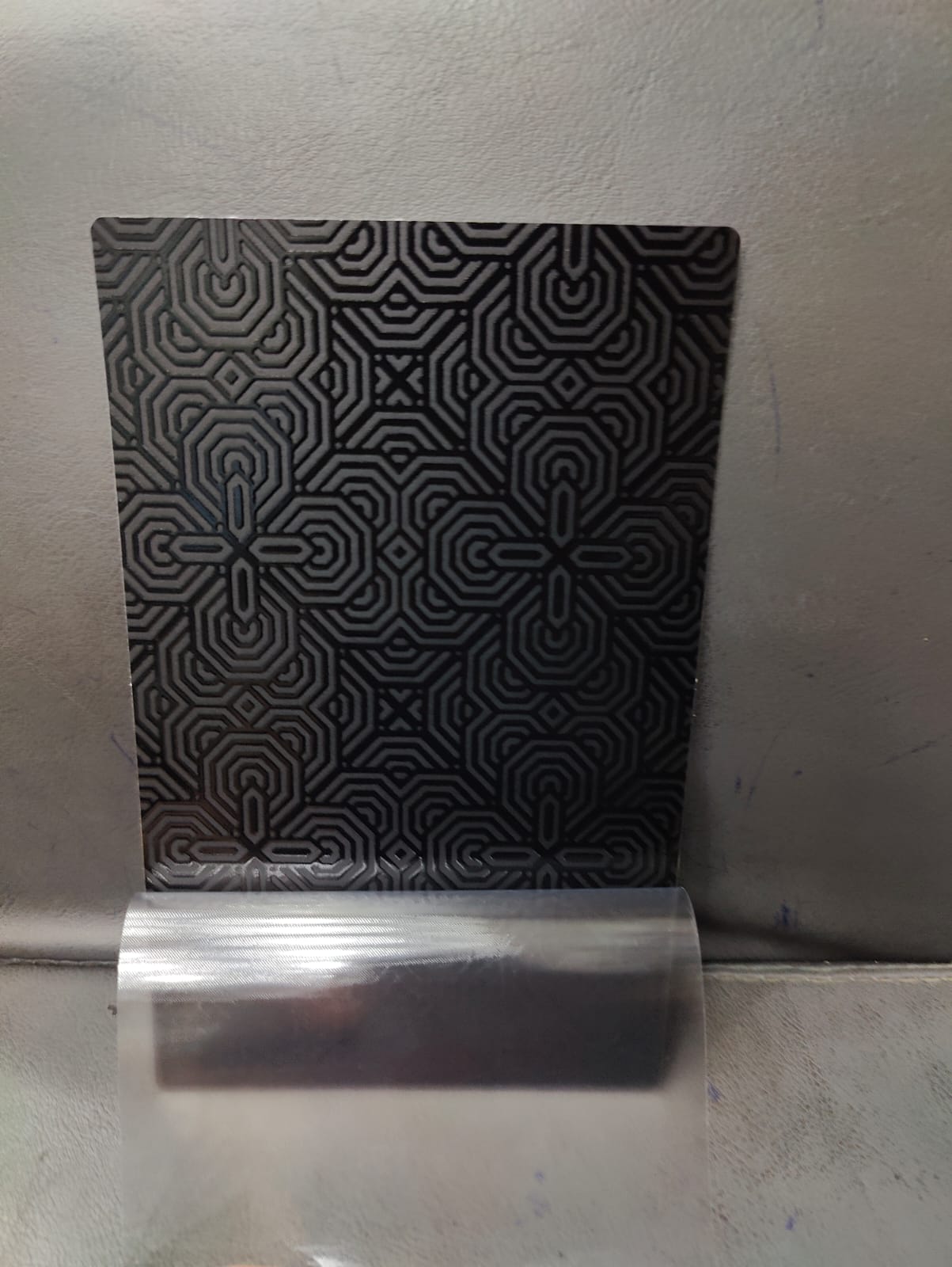 SPS AH-24 4 Layer Black Embossed Mobile Skin