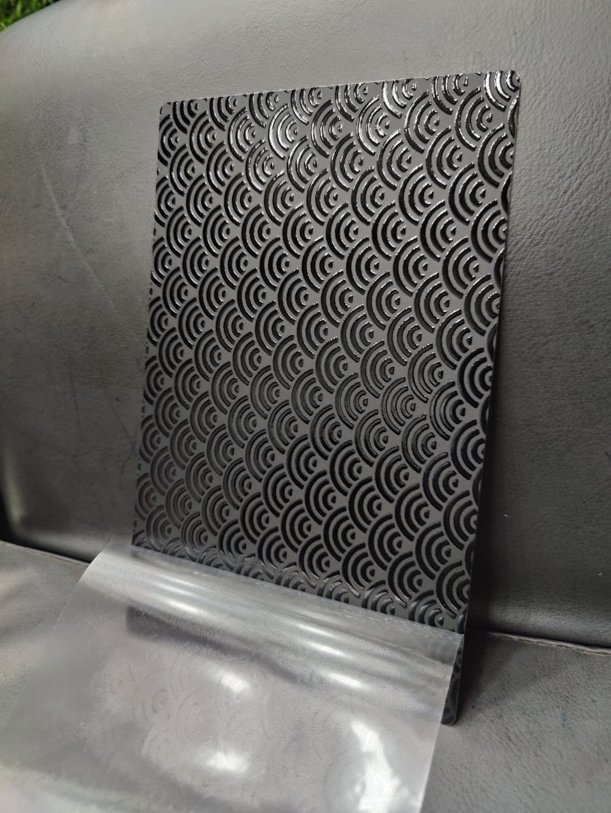 SPS AH-26 4 Layer Black Embossed Mobile Skin