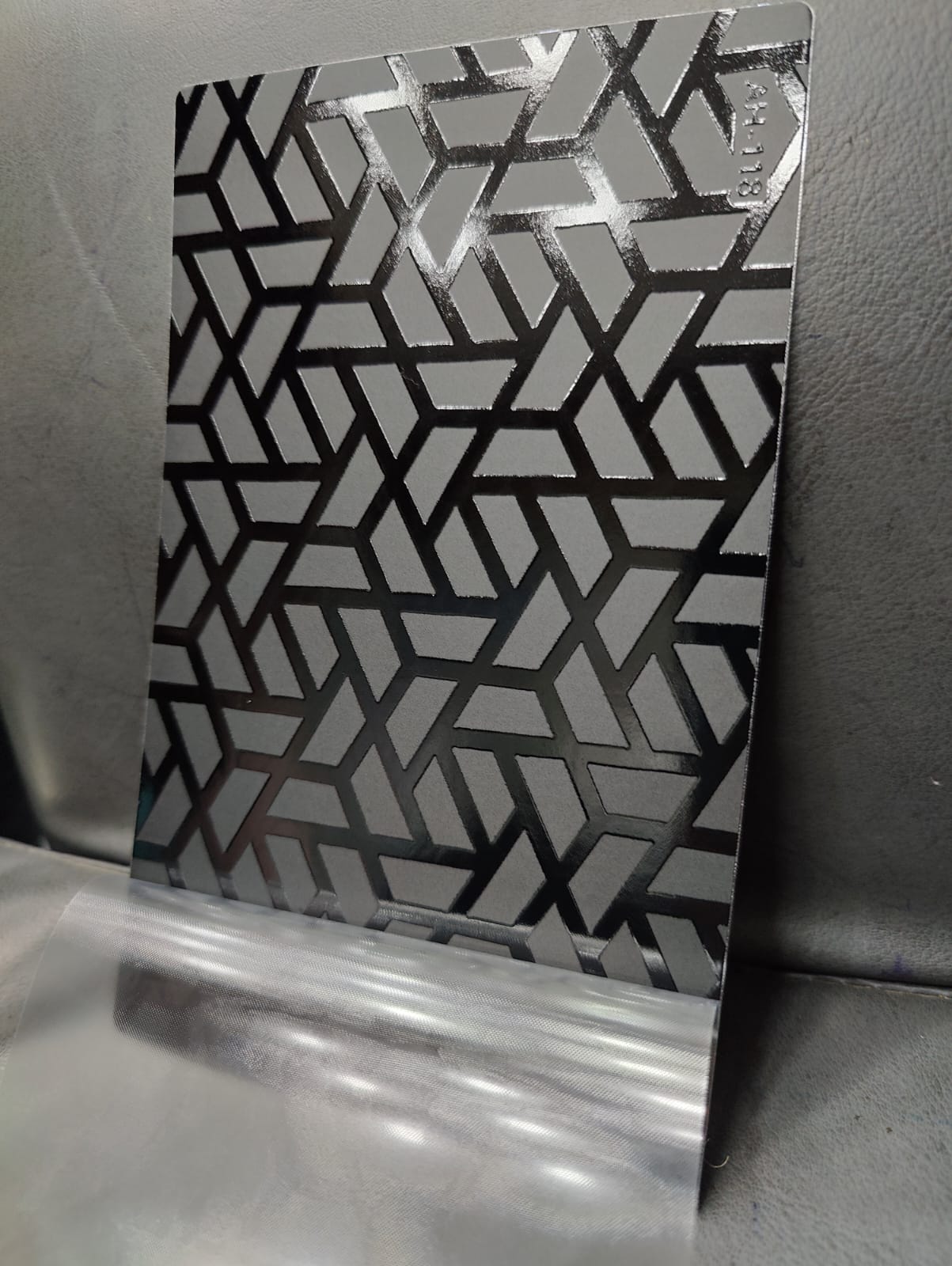 SPS AH-27 4 Layer Black Embossed Mobile Skin