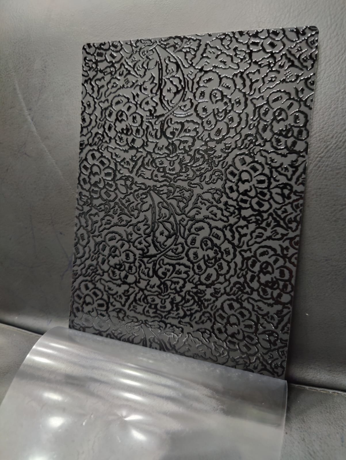 SPS AH-28 4 Layer Black Embossed Mobile Skin