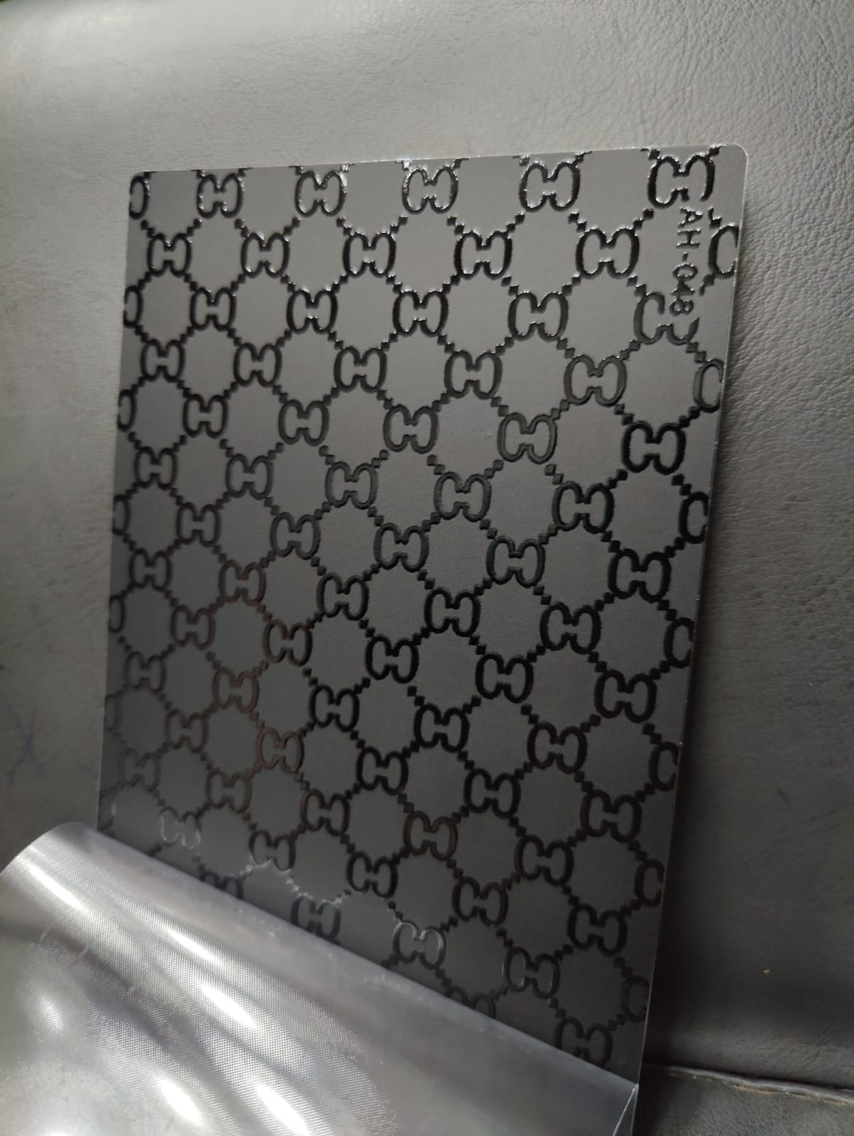 SPS AH-29 4 Layer Black Embossed Mobile Skin