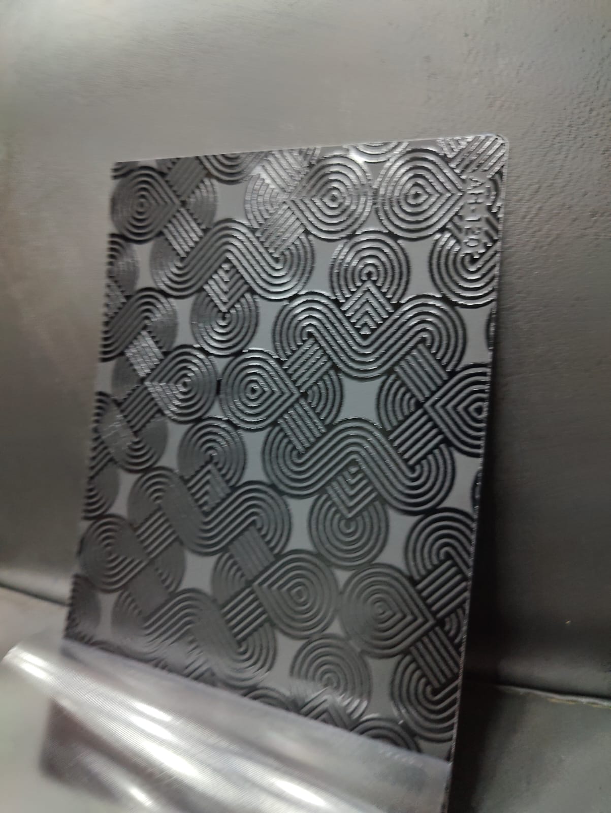 SPS AH-49 4 Layer Black Embossed Mobile Skin