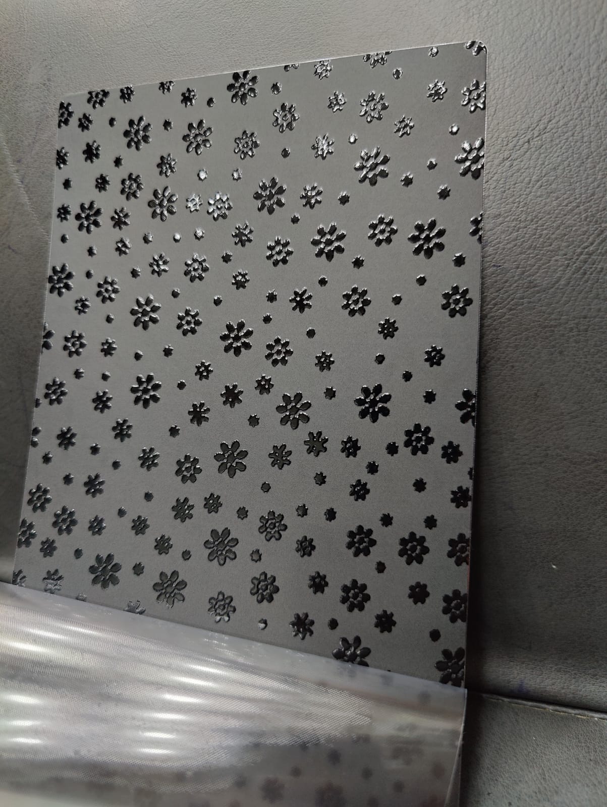 SPS AH-70 4 Layer Black Embossed Mobile Skin