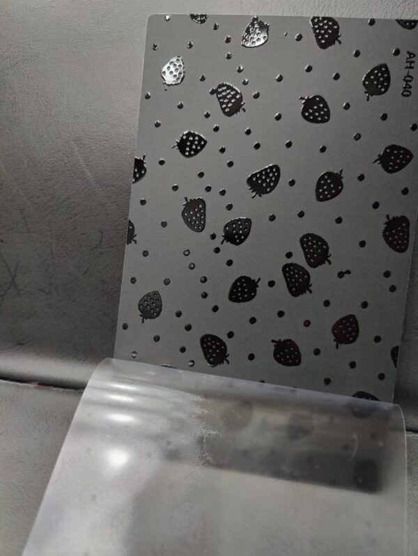 SPS AH-05 4 Layer Black Embossed Mobile Skin