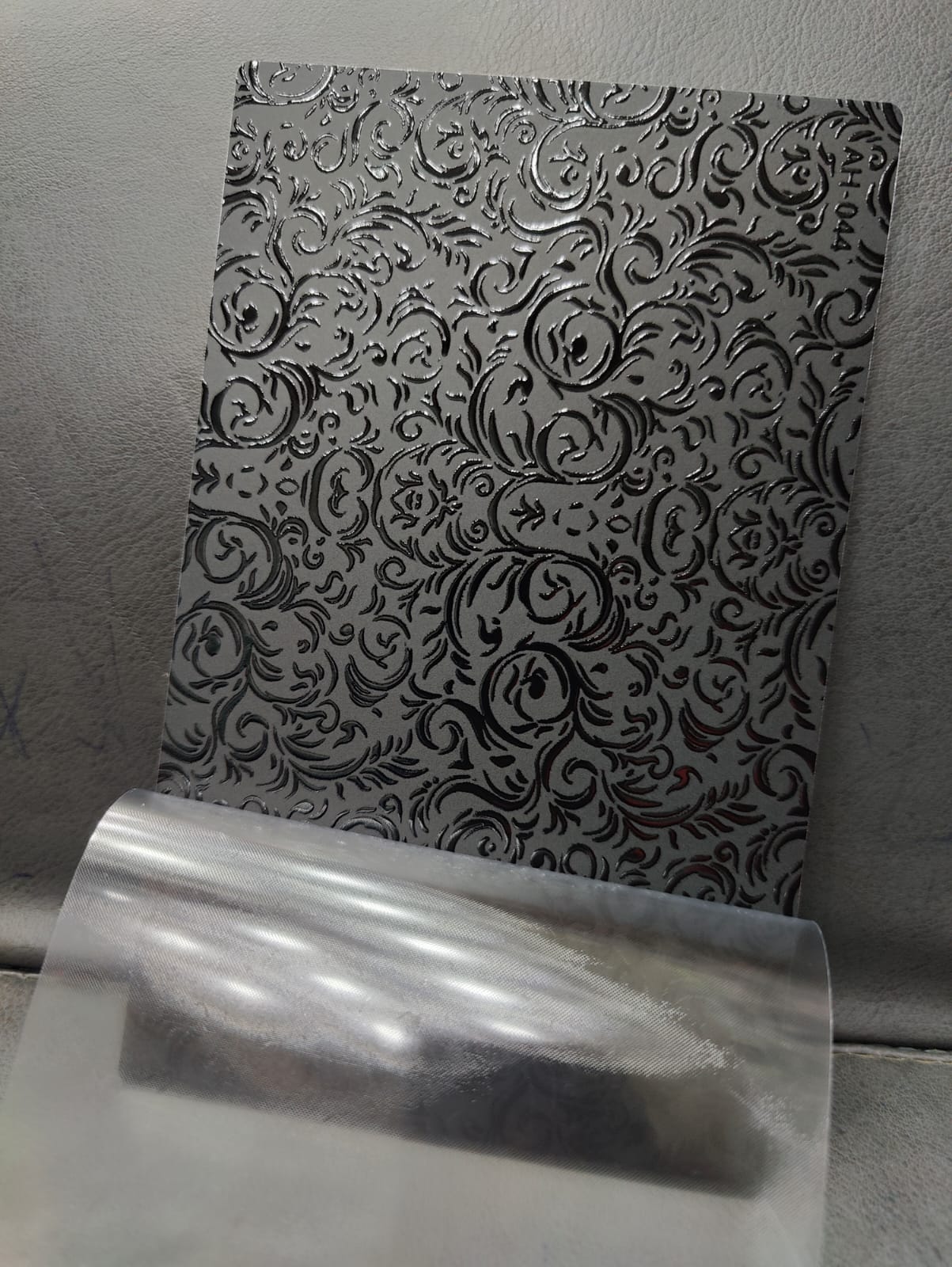SPS AH-102 4 Layer Black Embossed Mobile Skin