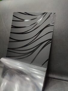 SPS AH-78 4 Layer Black Embossed Mobile Skin