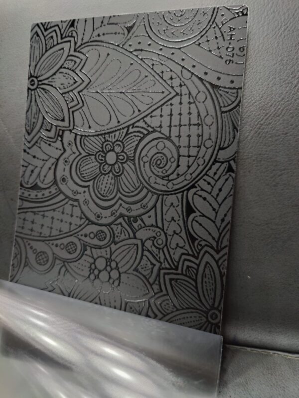 SPS AH-87 4 Layer Black Embossed Mobile Skin