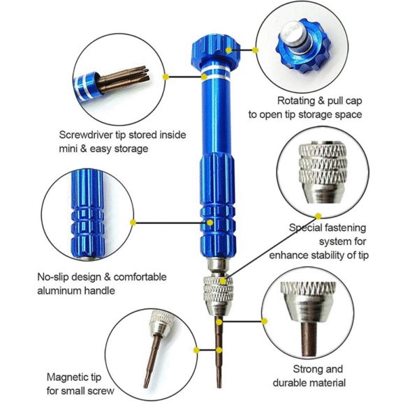 5_in_1,4 5in1 Multi-Bit Screwdriver Kit For Mobile Repair Opening Tools
