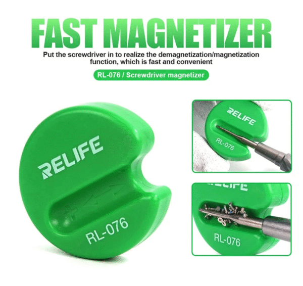 Relife RL-076 Portable Screwdriver Magnetizer for Fast Magnetization / Degaussing